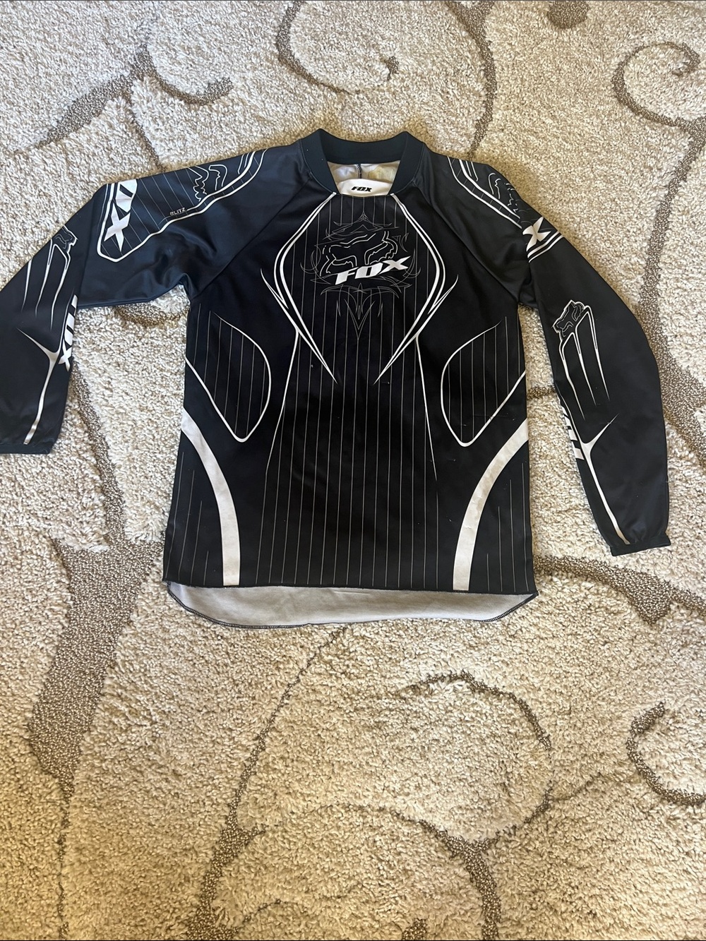 Fox Black and White Motocross Jersey